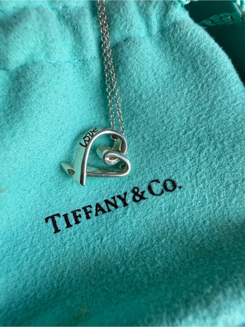 ✨ Tiffany & Co. Loving Heart “Graffiti Love” Necklace ❤️✨ Mothers Day! - Picture 6 of 11